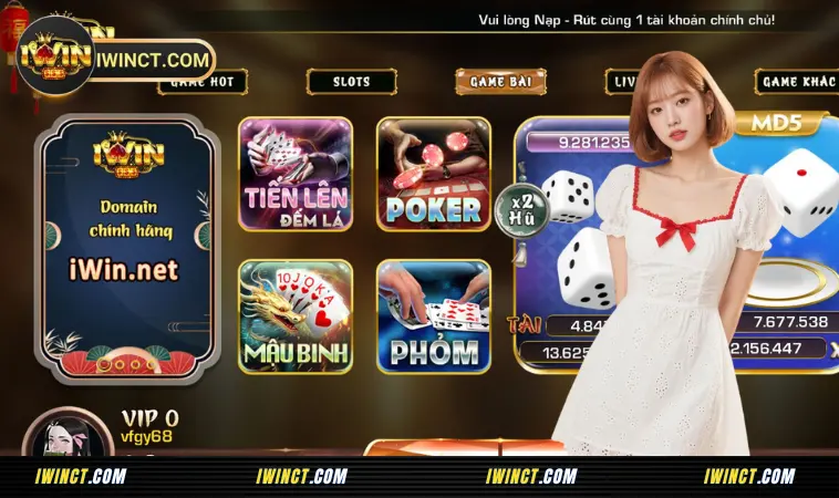 iWin CT - Cổng Game Thượng Lưu iWin Club: iWinct, iwinclub 16 Game bài - Thách thức trí tuệ, săn thưởng cực đã