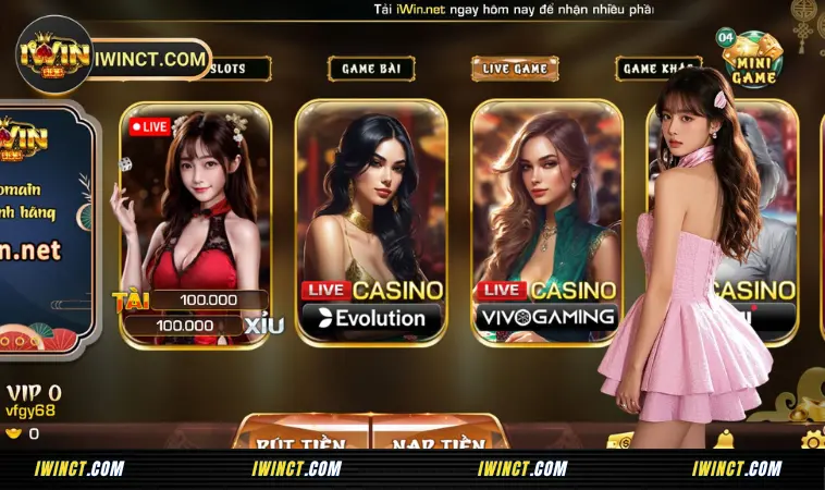 iWin CT - Cổng Game Thượng Lưu iWin Club: iWinct, iwinclub 18 Live Casino - Sòng bạc trực tuyến với dealer thật, trải nghiệm thực tế