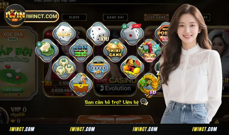 iWin CT - Cổng Game Thượng Lưu iWin Club: iWinct, iwinclub 19 Minigame - Giải trí nhanh, thắng tiền thật cực phê
