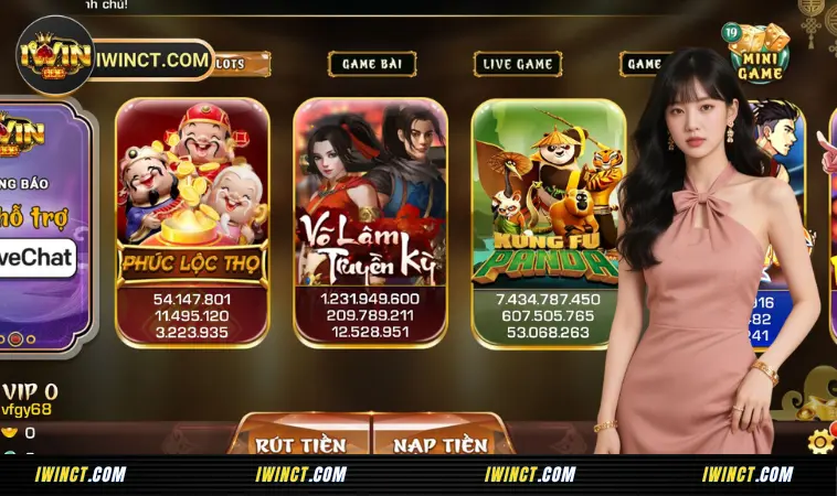 iWin CT - Cổng Game Thượng Lưu iWin Club: iWinct, iwinclub 17 Slots - Đồ họa đẹp, cược vui, thưởng khủng